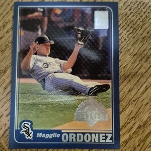Topps Baseball Card - Blue and Silver